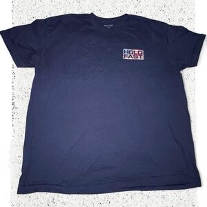 Hold Fast navy blue t-shirt with red and white accents. Size: XXL #skater #usa